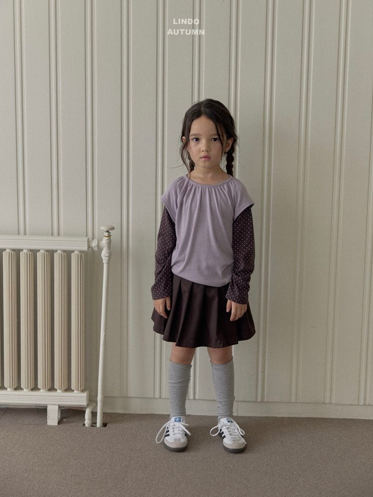［LINDO］Pleats skirt pants