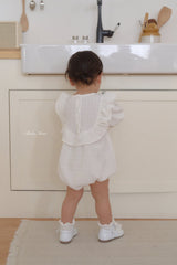 ［bebenine］Mona frill rompers