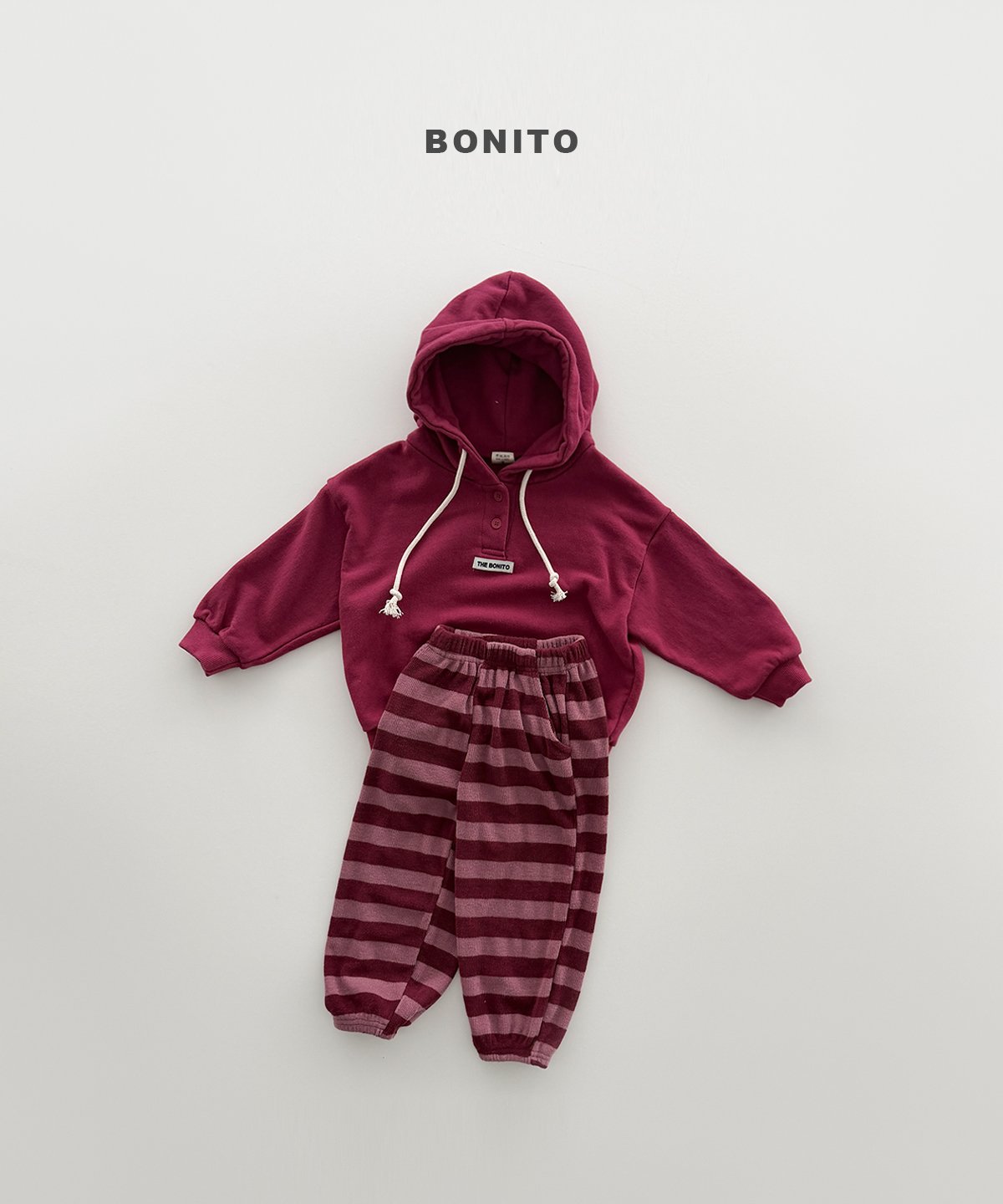 ［Bonito］Stripe jogger pants