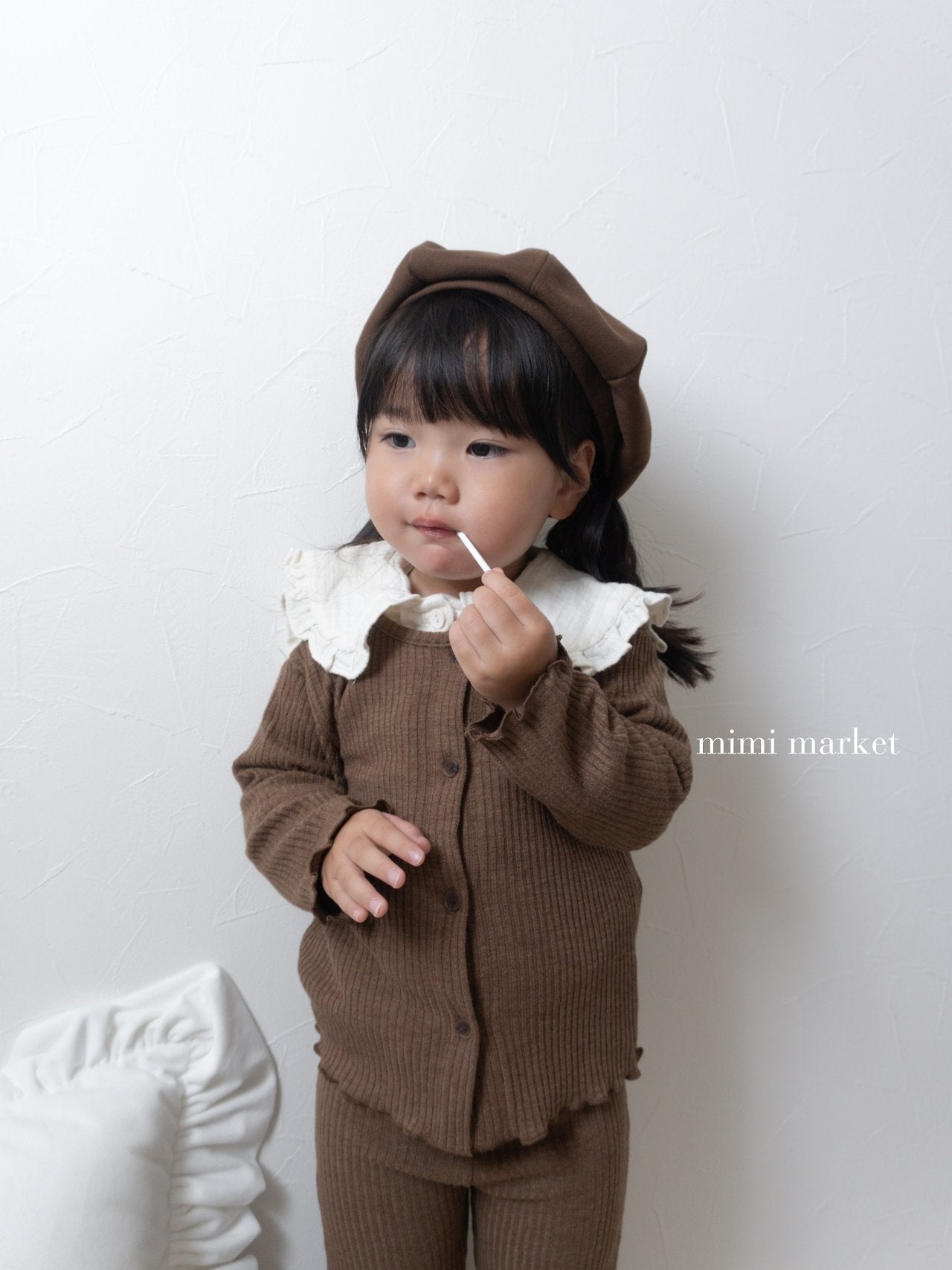 ［mimi market］Liz rib cardigan