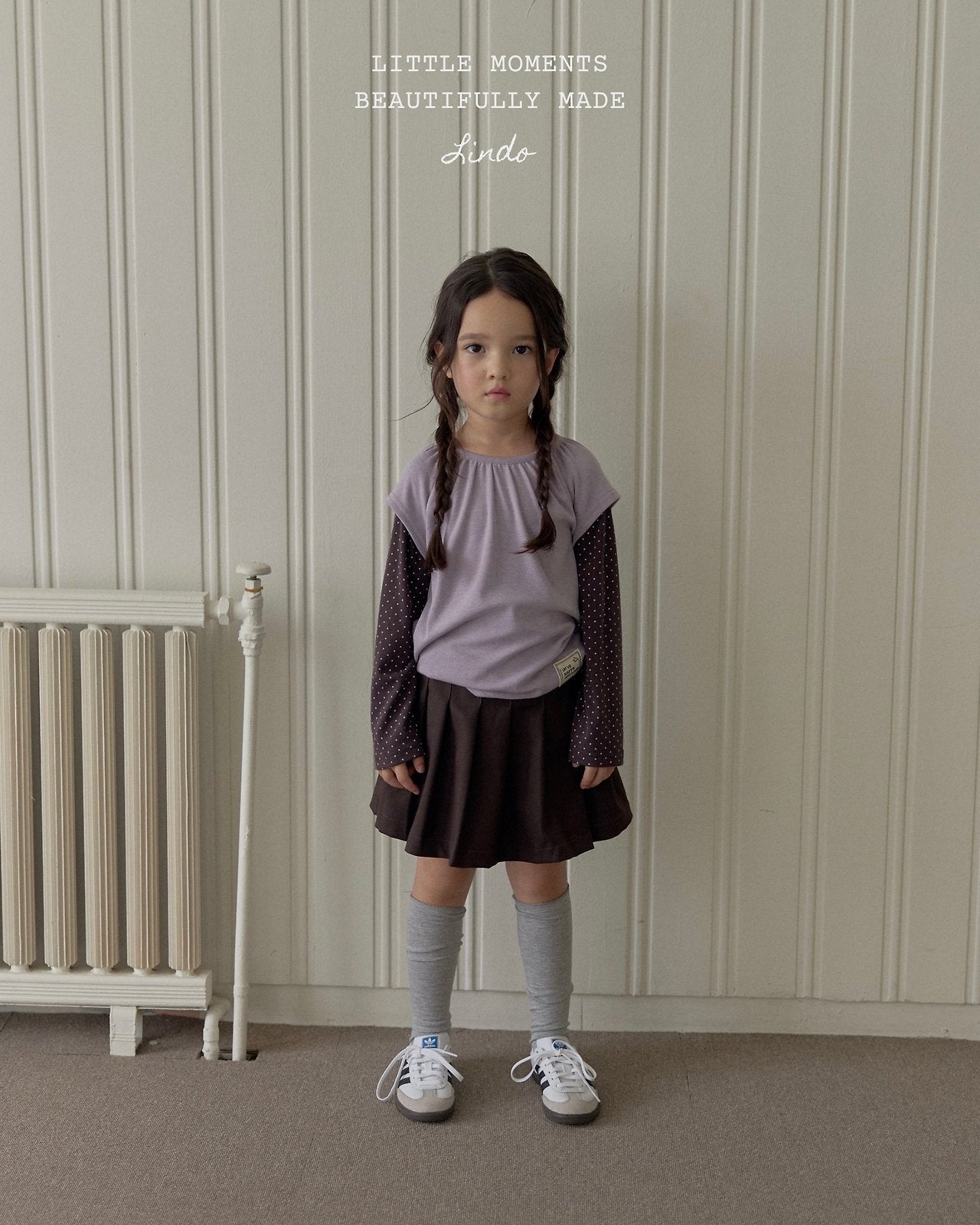 ［LINDO］Pleats skirt pants