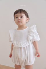 ［bebenine］Mona frill rompers