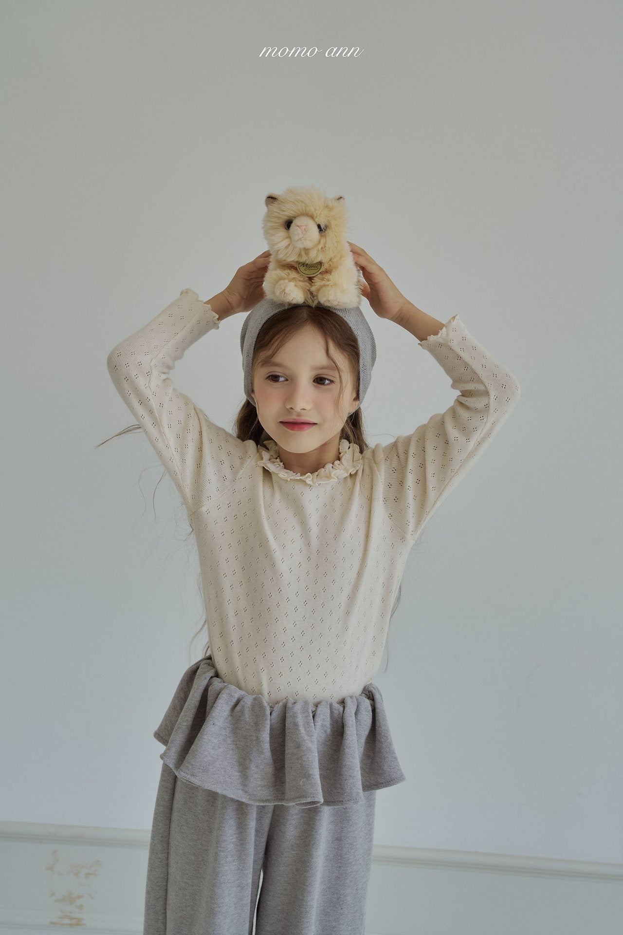 ［momo ann］Eyelet tee