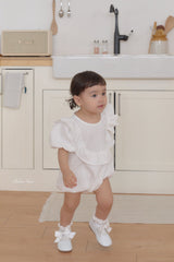 ［bebenine］Mona frill rompers