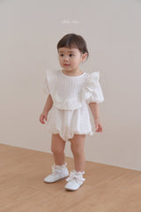 ［bebenine］Mona frill rompers