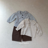 ［mimi market］Check balloon blouse
