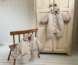 ［La.camel］Brownie  reversible padding jacket