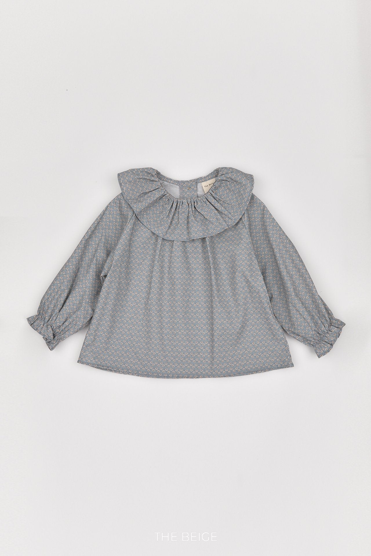 ［The beige］Flower Blouse