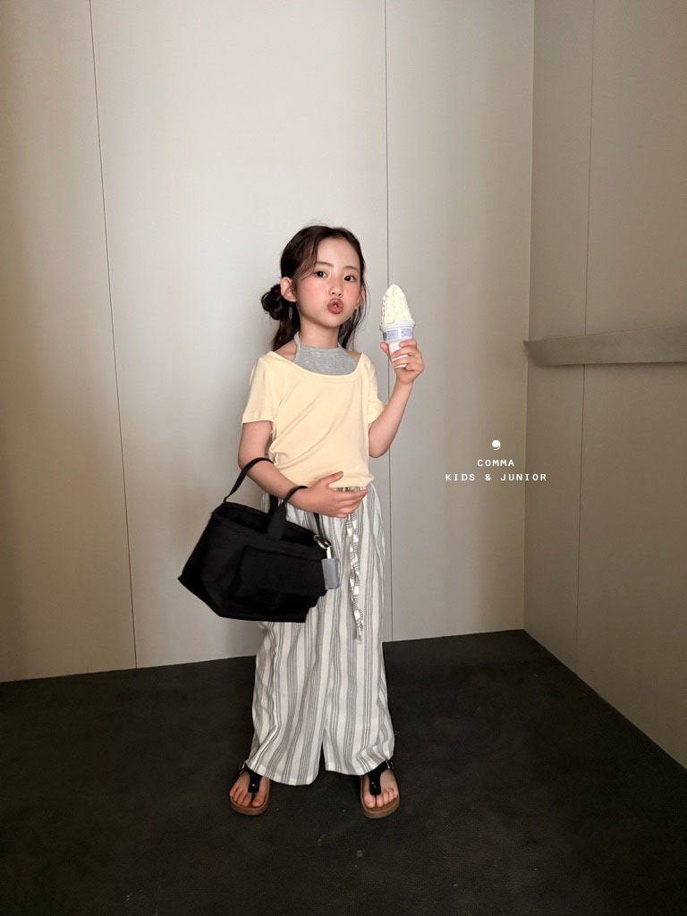 ［comma］Halter layered tee