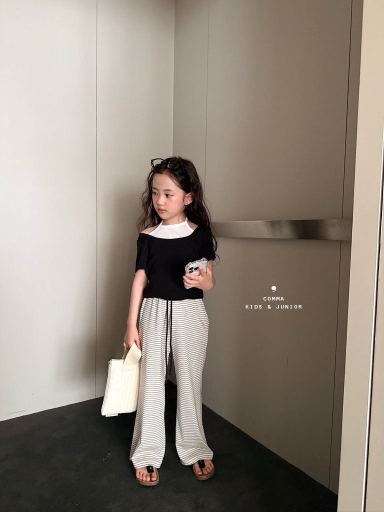 ［comma］Halter layered tee