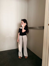 ［comma］Halter layered tee
