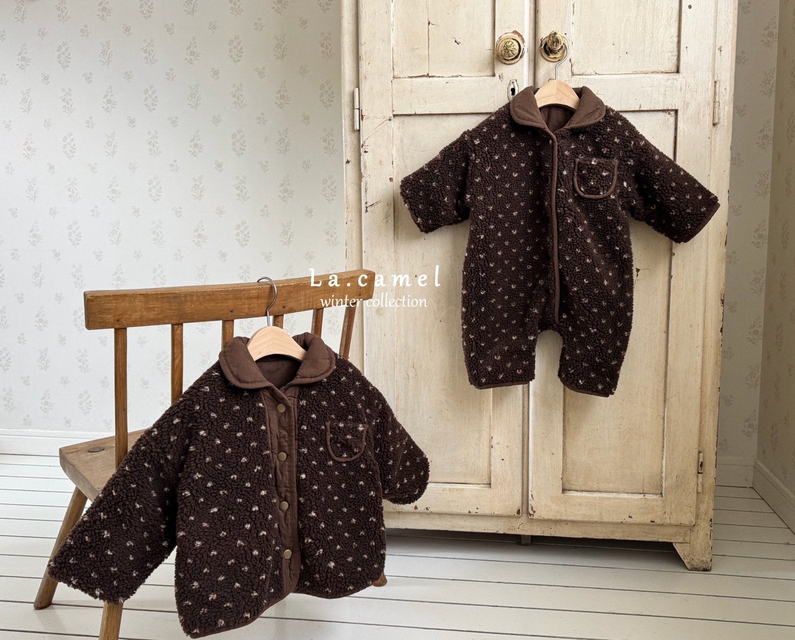 ［La.camel］Brownie  reversible padding jacket