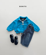 ［Bonito］Collar half zip up
