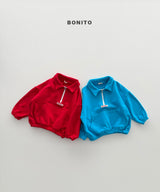 ［Bonito］Collar half zip up