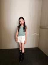 ［comma］Back open dot tee