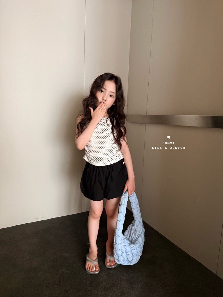 ［comma］Back open dot tee