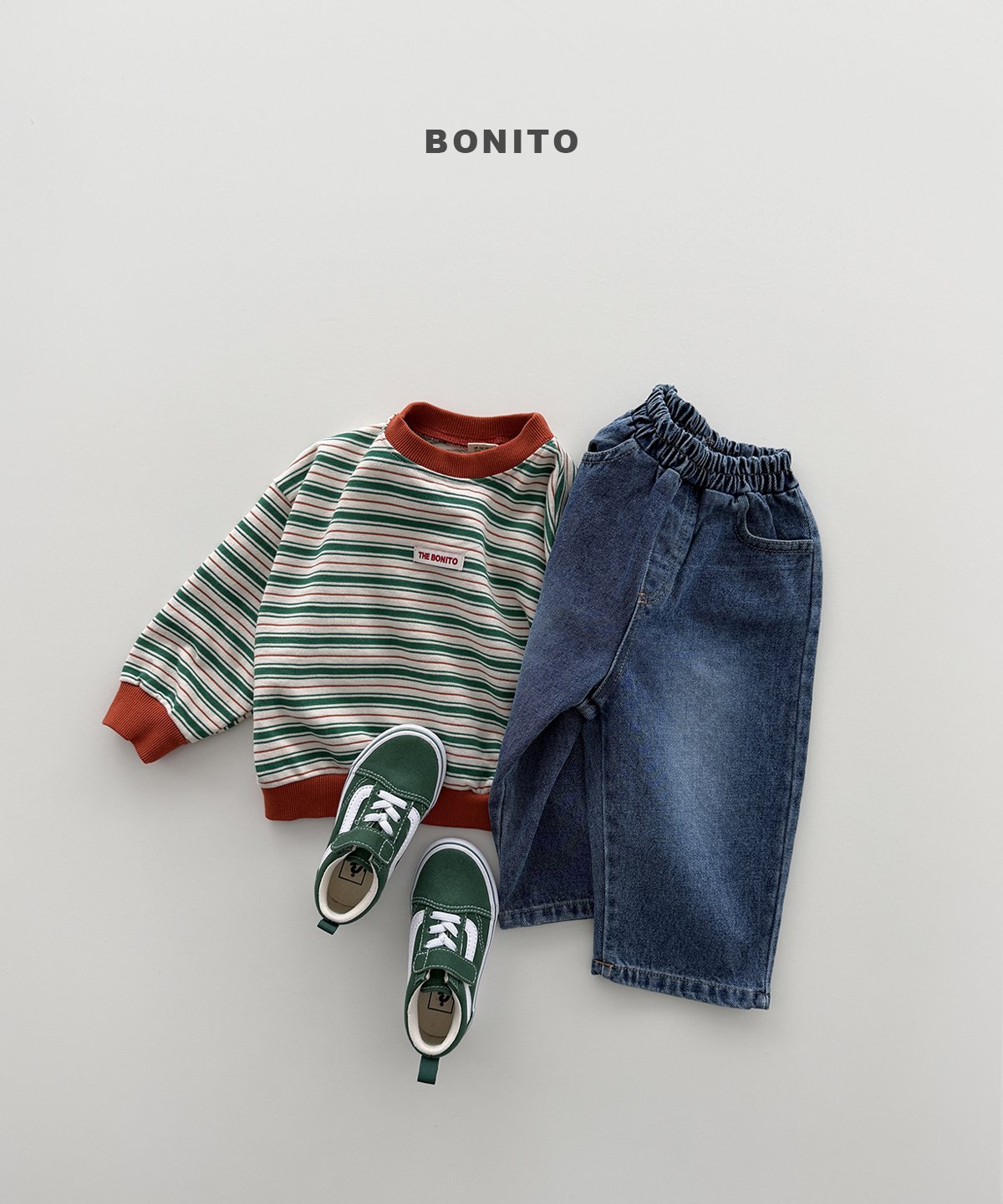 ［Bonito］Colorful stripe mtm