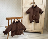 ［La.camel］Brownie  reversible padding jacket