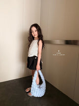 ［comma］Back open dot tee