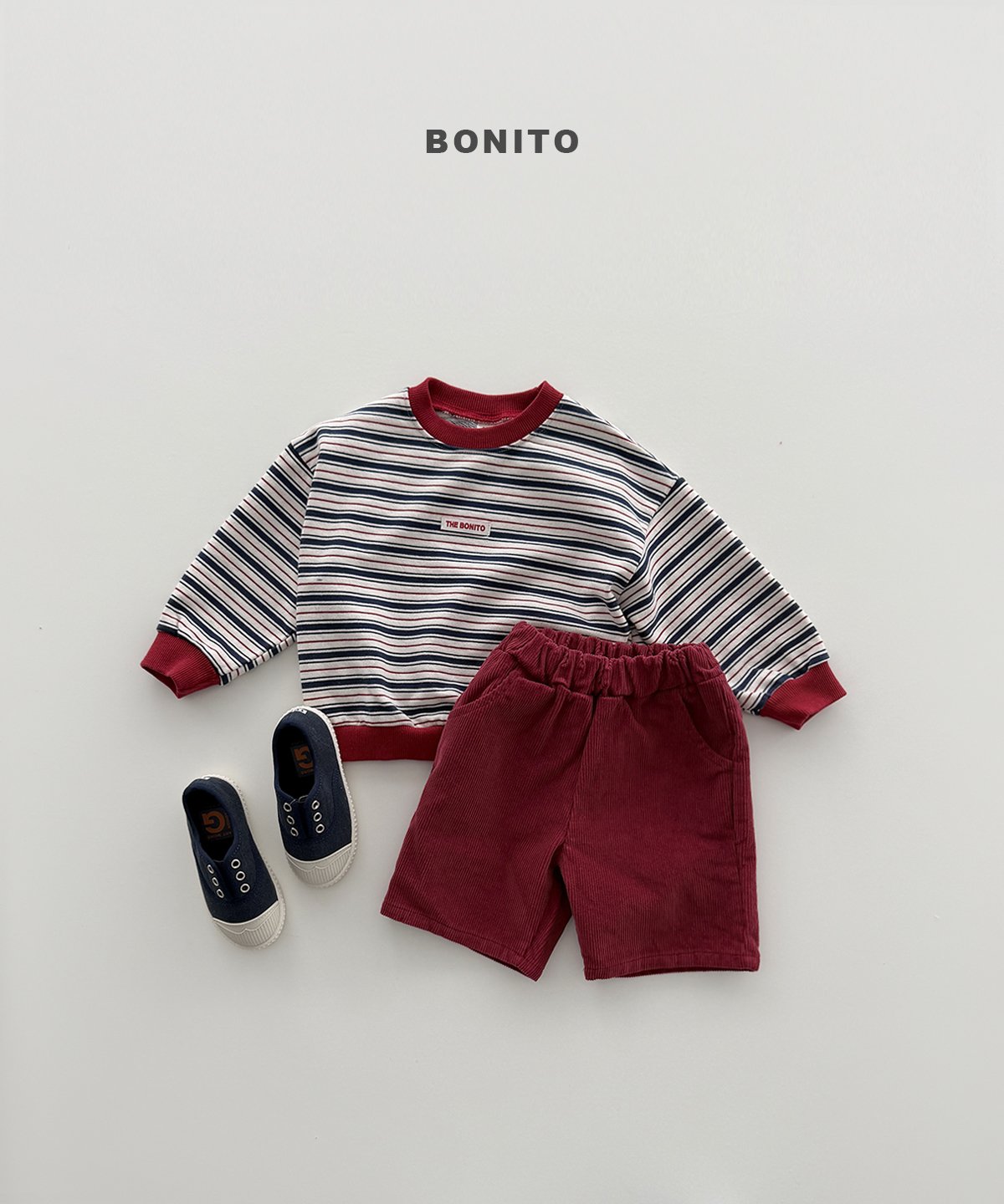 ［Bonito］Colorful stripe mtm