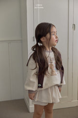 ［LINDO］Rib tie shawl cardigan