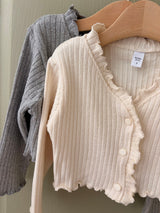 ［momo ann］Rib cardigan (kids)