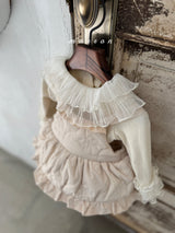 ［marron］Quilting frill rompers