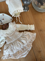 ［marron］Quilting frill rompers