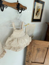 ［marron］Quilting frill rompers