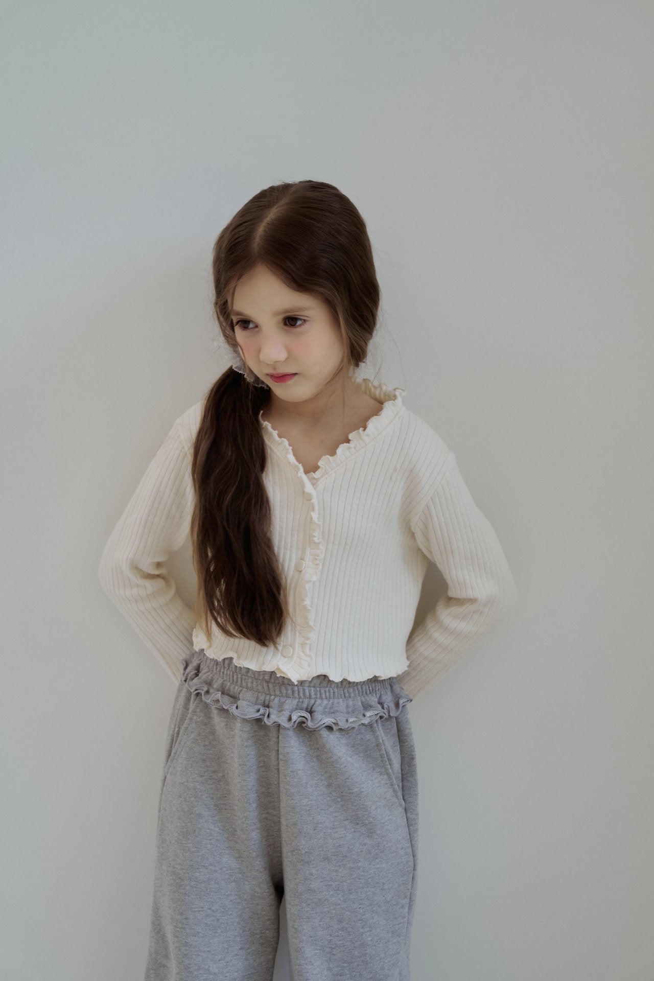 ［momo ann］Rib cardigan (adult)