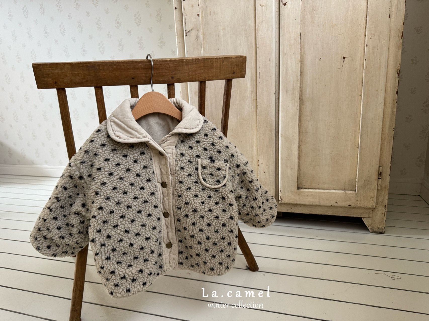 ［La.camel］Brownie  reversible padding jacket