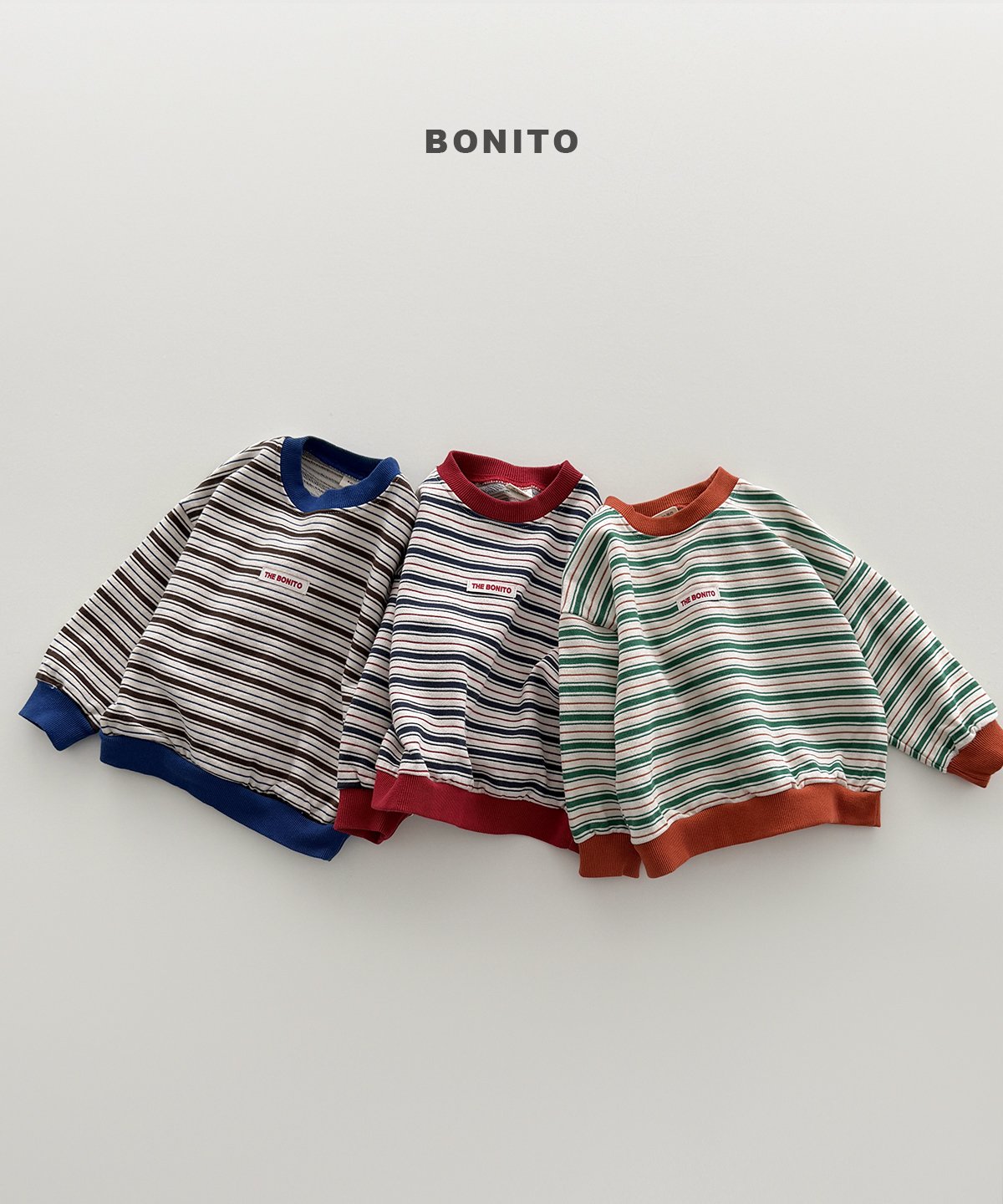 ［Bonito］Colorful stripe mtm