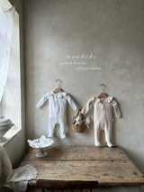 ［monbebe］Bling frill newborn suit