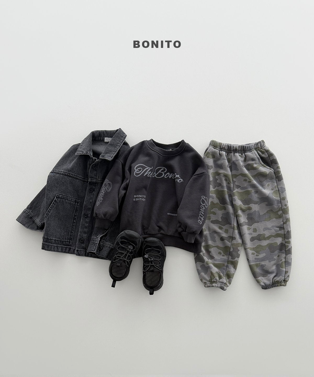 ［Bonito］Rib denim jacket