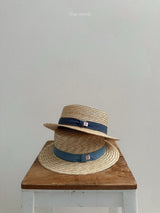 ［minirobe］Denim straw hat