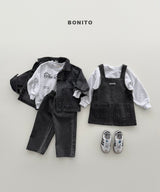 ［Bonito］Rib denim jacket