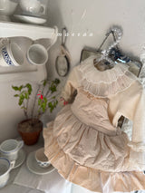 ［marron］Quilting frill rompers