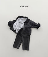 ［Bonito］Rib denim jacket