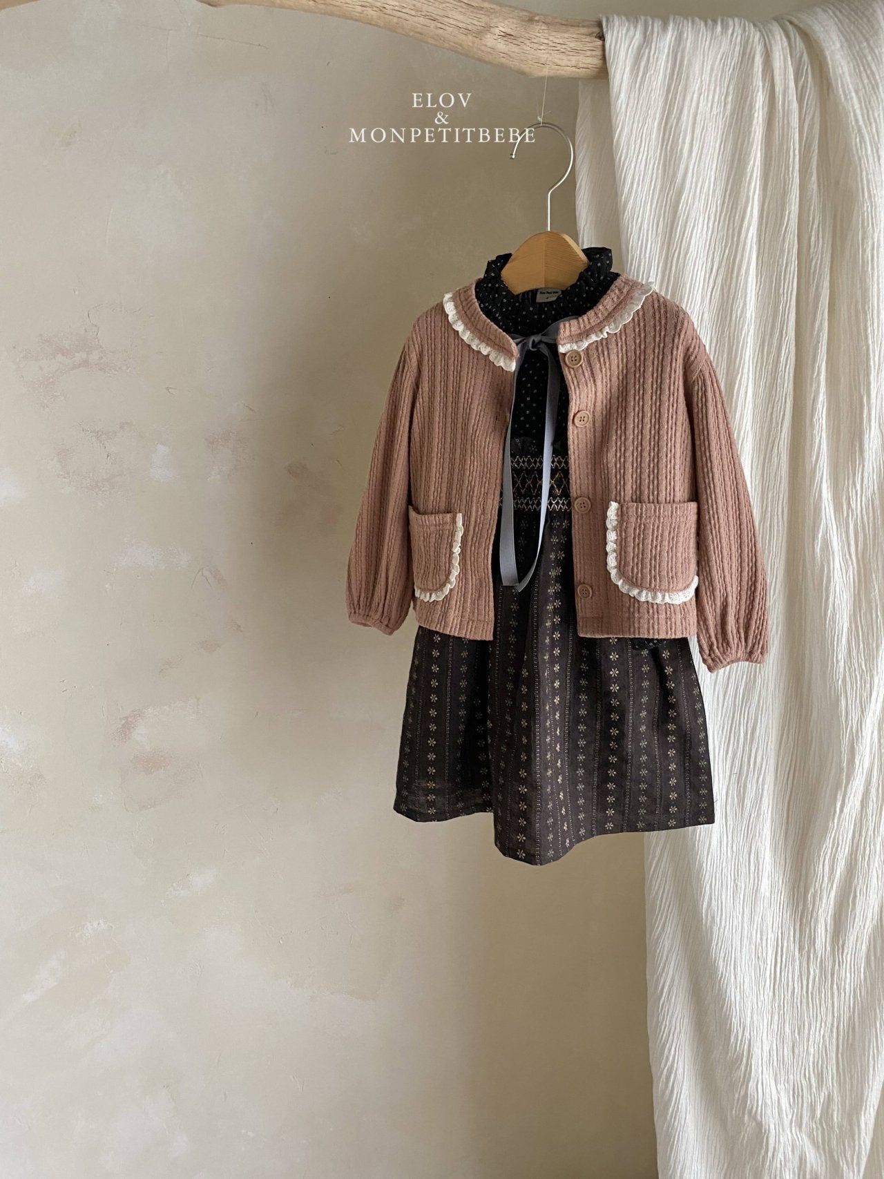 ［Mon petit bebe］Vanilla cardigan
