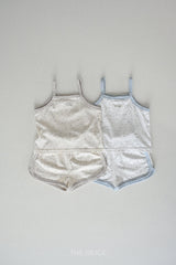［The beige］Binding camisole set up