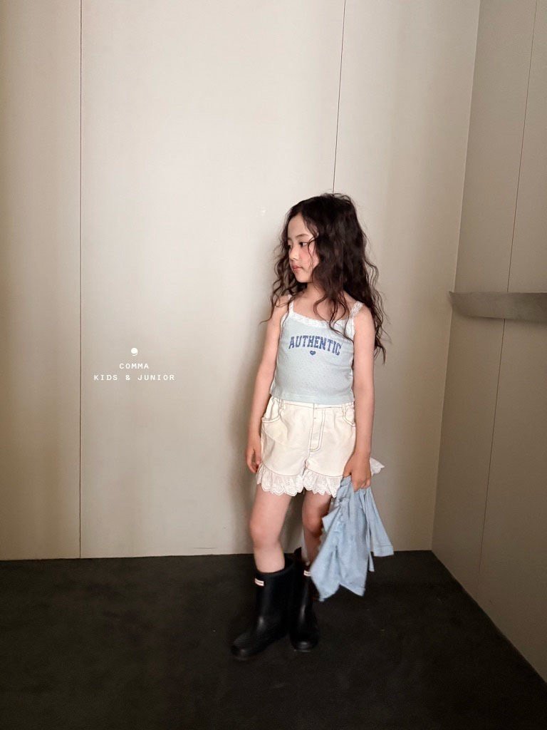 ［comma］Authentic lace sleeveless tops