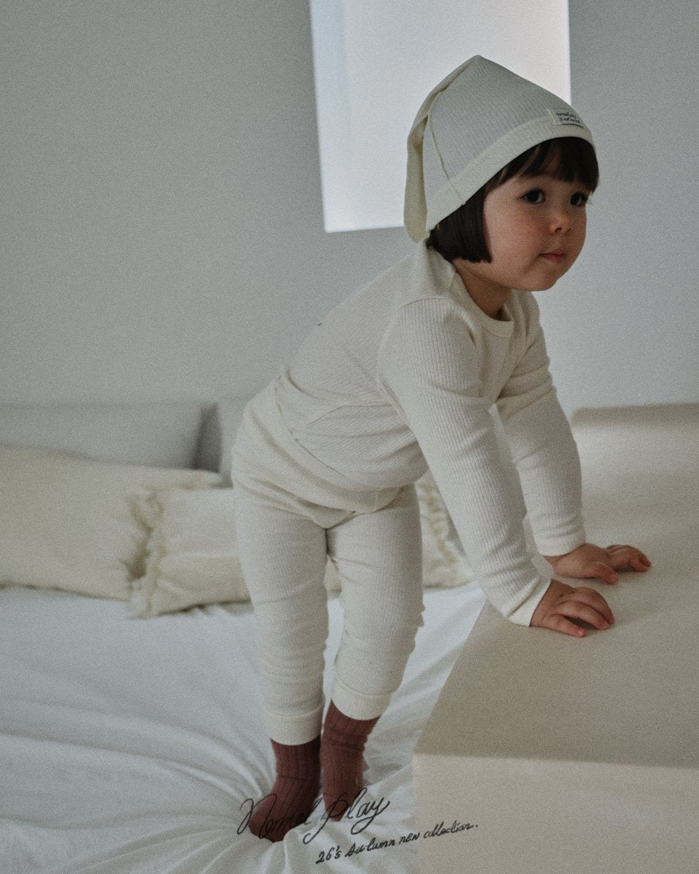 ［normalplay］Softy Autumn Knot Beanie