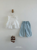 ［aladin］Lace denim pants