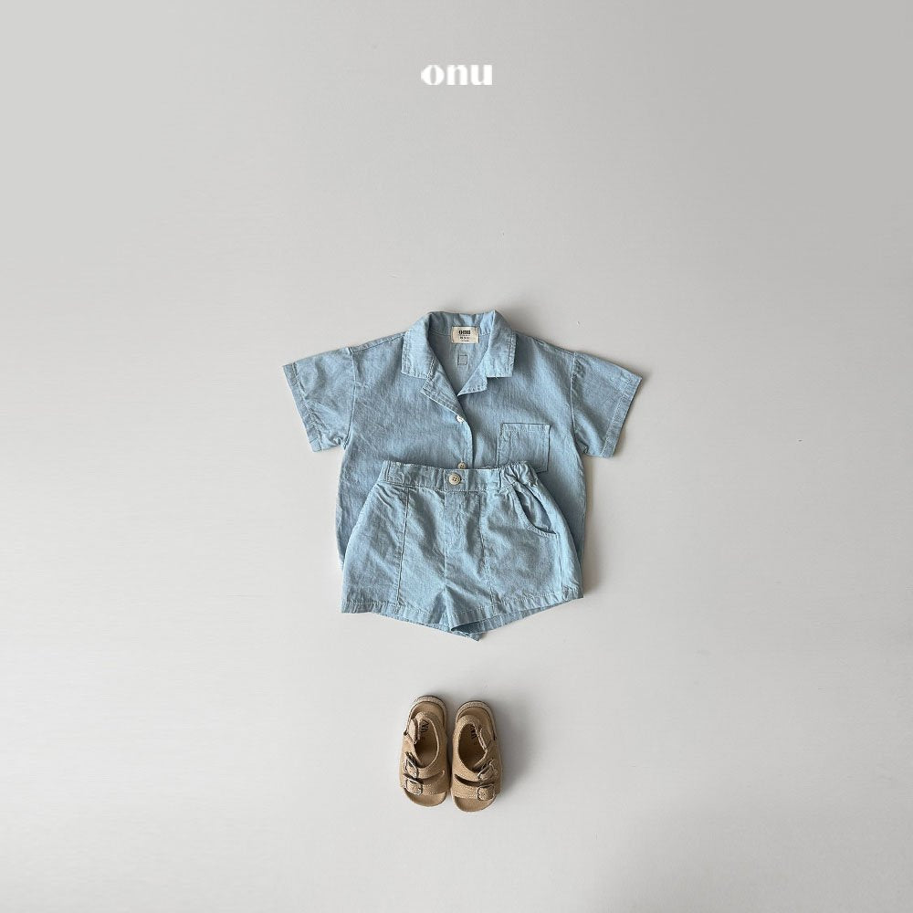 ［onu］Denim short pants