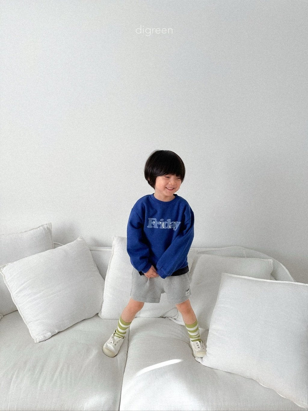 ［digreen］Minimal stripe socks set