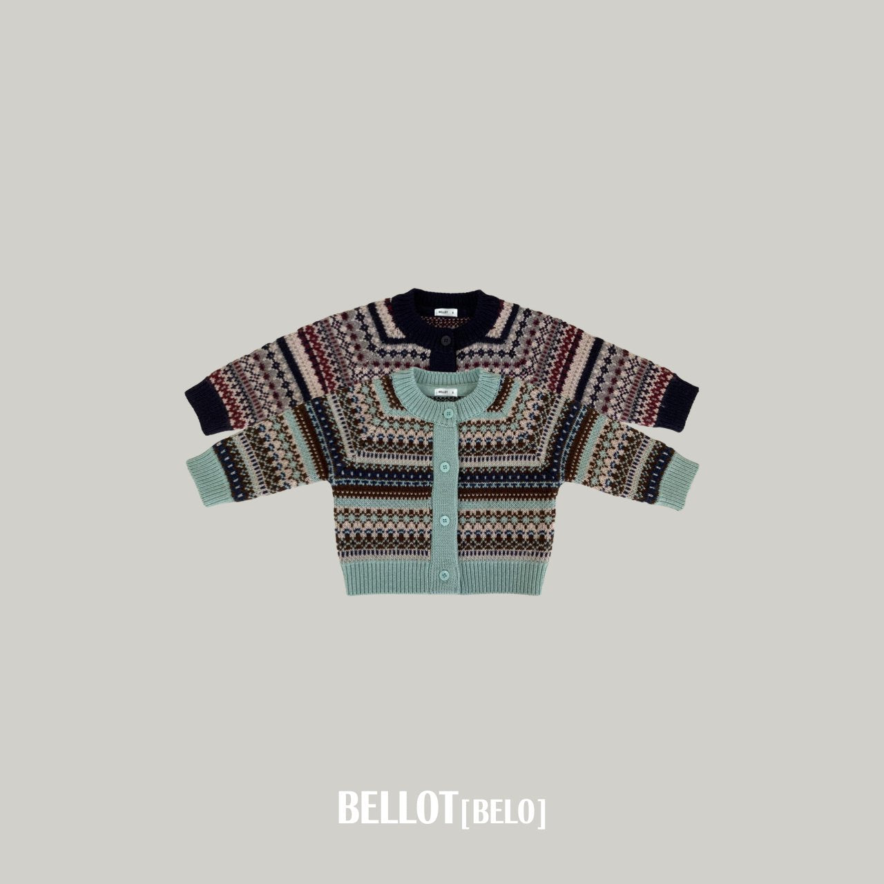 ［BELLOT］Nordic cashmere cardigan (kids)