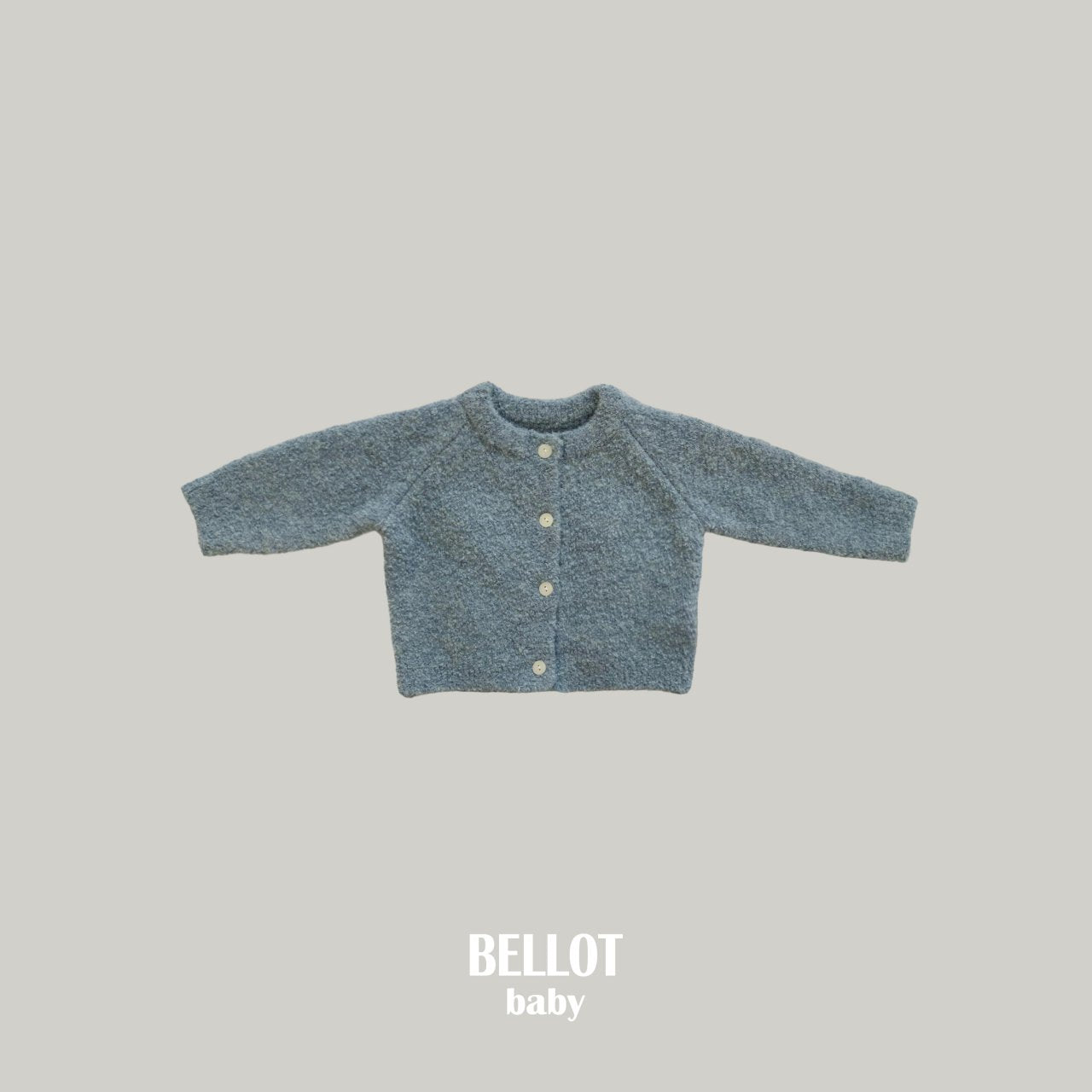 ［BELLOT］Curly alpaca cardigan (baby)