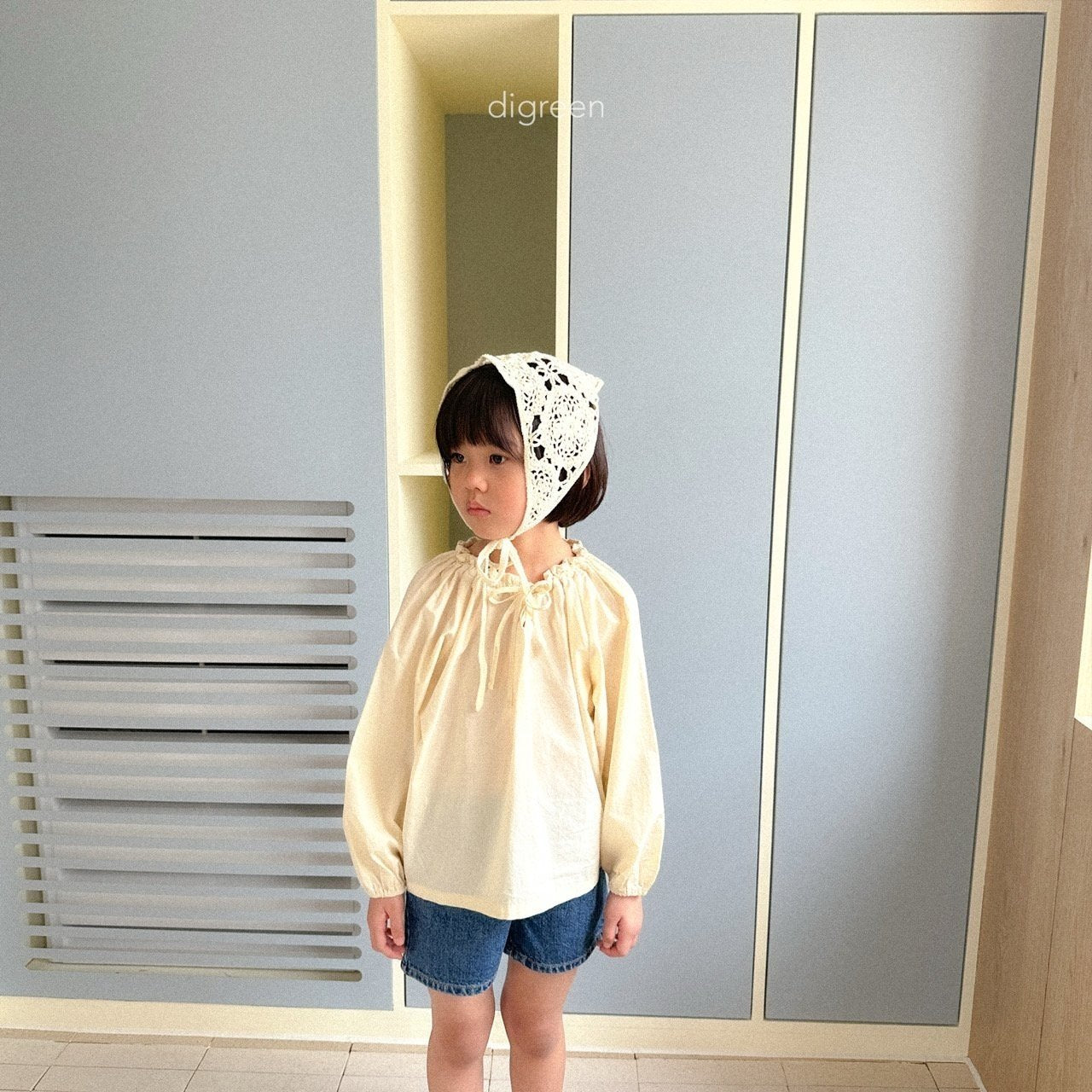 ［digreen］Ocean denim short pants