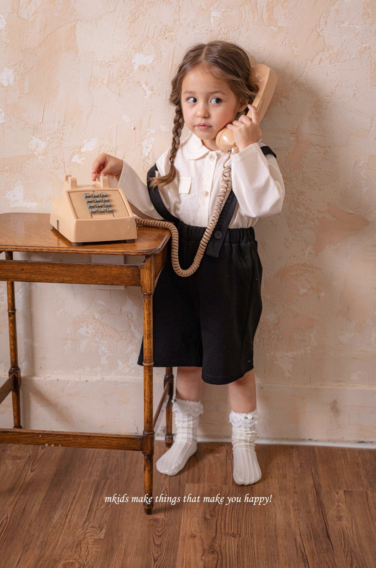 ［mkids］Julian suspender pants
