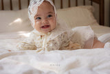 ［mkids］Chocolate lace bonnet